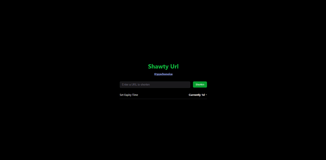 Shawty Url